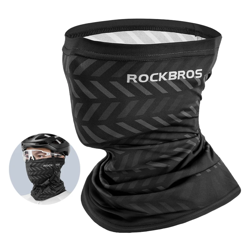 ROCKBROS Sommer Gesicht Schal Hals Sonnenschutz Silk Radfahren Headwear Motorrad Roller MTB Road Radfahren Maske Atmungs Bandana