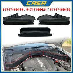 CAER Car Engine Upper Compartment Partition Panel Kit Replace for 51717169421 51717169420 51717169419 BMW X5 X6 E70 E71 E72