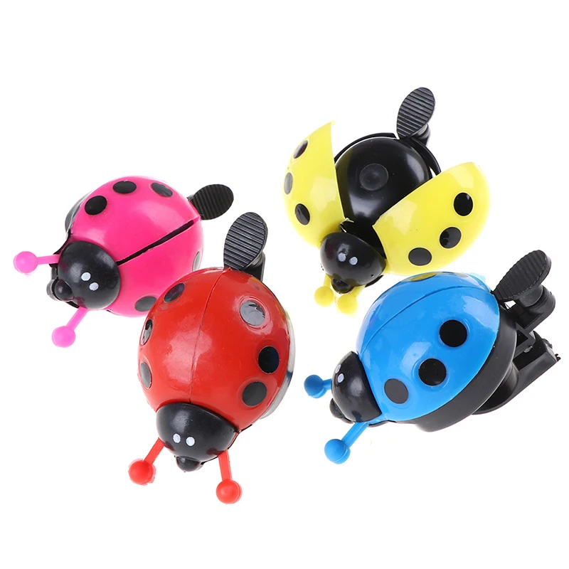 1pcs Cute Bicycle Bell Animal Ladybug Child Cycling Accessories Warning Ring MTB Handlebar Bells ABS Plastic Bike Trumpet