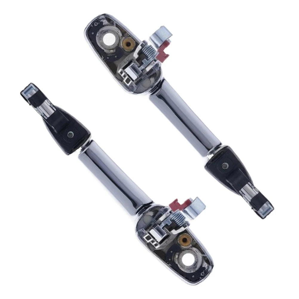 For Daily Driving Repair Sliver Exterior Door Handle Damaged Part Fix Four Piece Set Precise Fitment Component