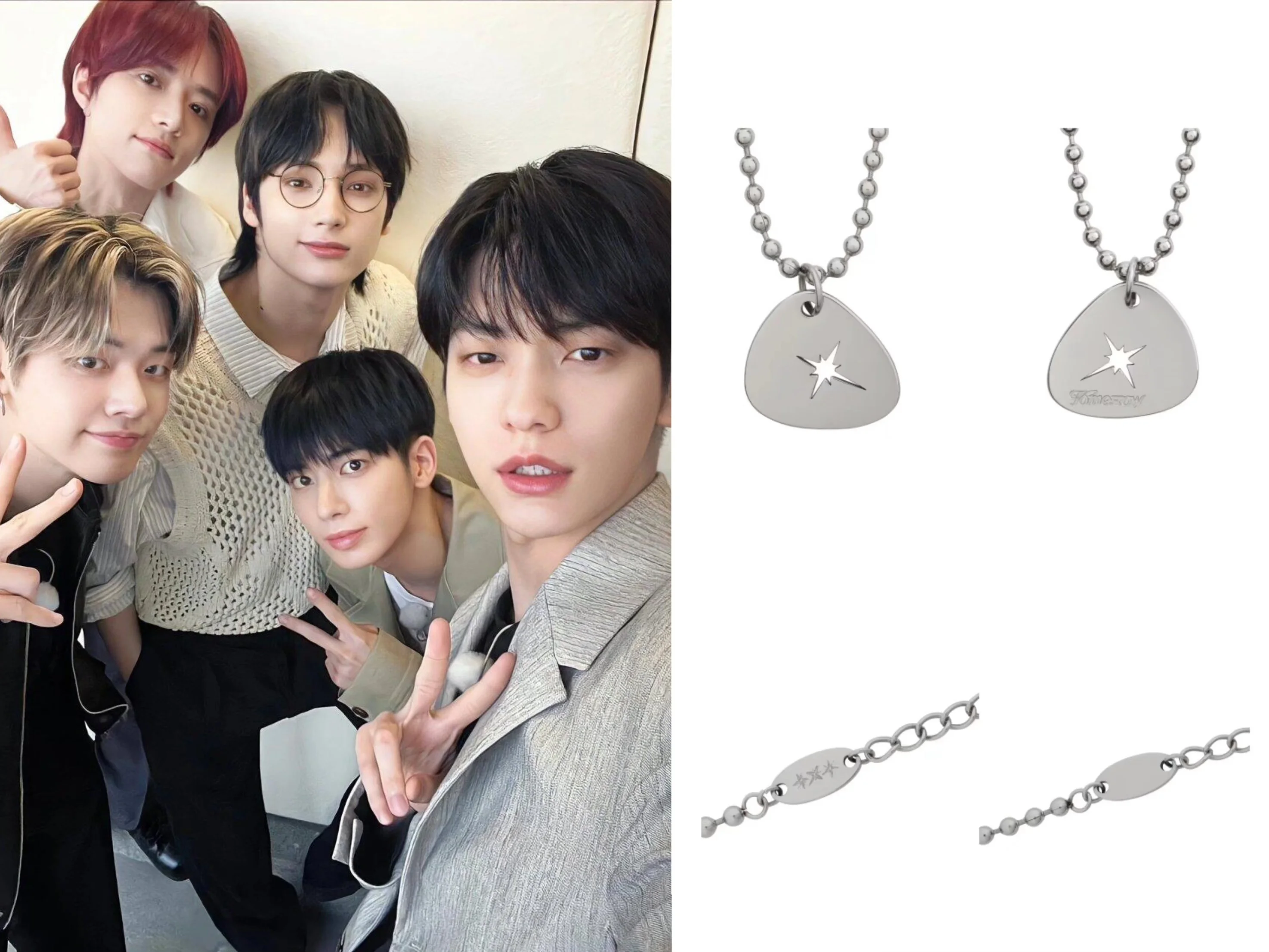 Kpop Idol Boy SOOBIN YEONJUN ожерелье в одном стиле BEOMGYU TAEHYUN HUENINGKAI модное ожерелье аксессуары коллекция подарков для фанатов