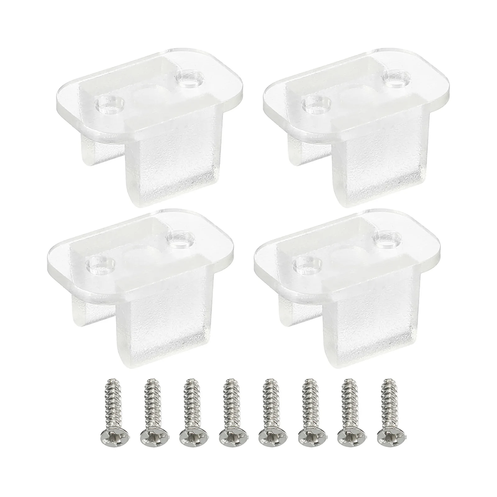 

30-100Pcs 4.5-8mm LED Strip Fix Clips Holder Connector Accessory For Fixing Neon Strip Clear PC Buckle LED Strip Mounting Clips