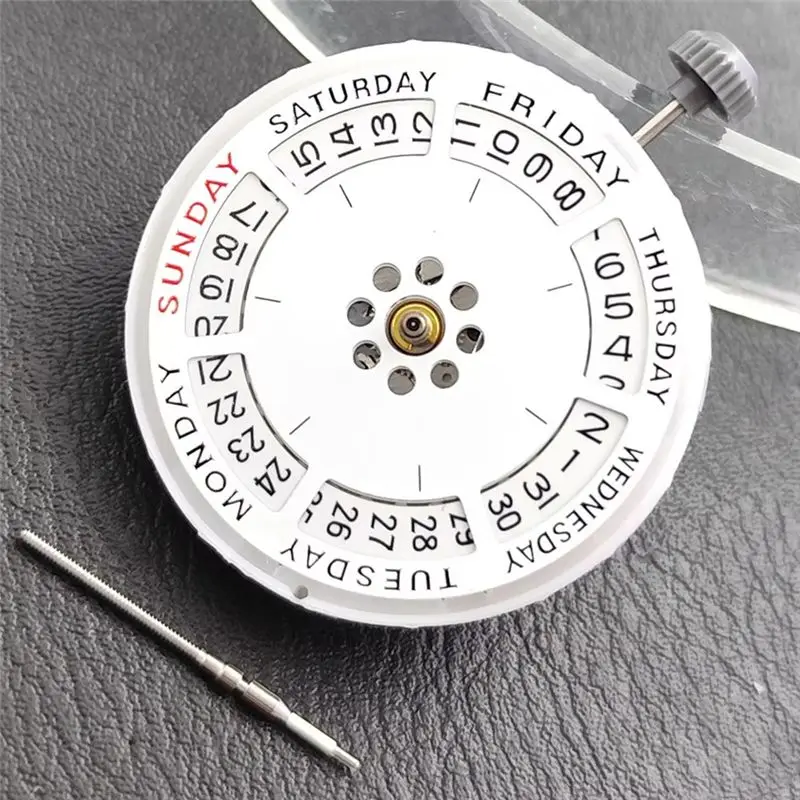 ABGG-8285 Watch Movement Automatic Mechanical Day Date Mechanism Including Week At 12:00/Date At 3:00 O' Clock 21 Jewels