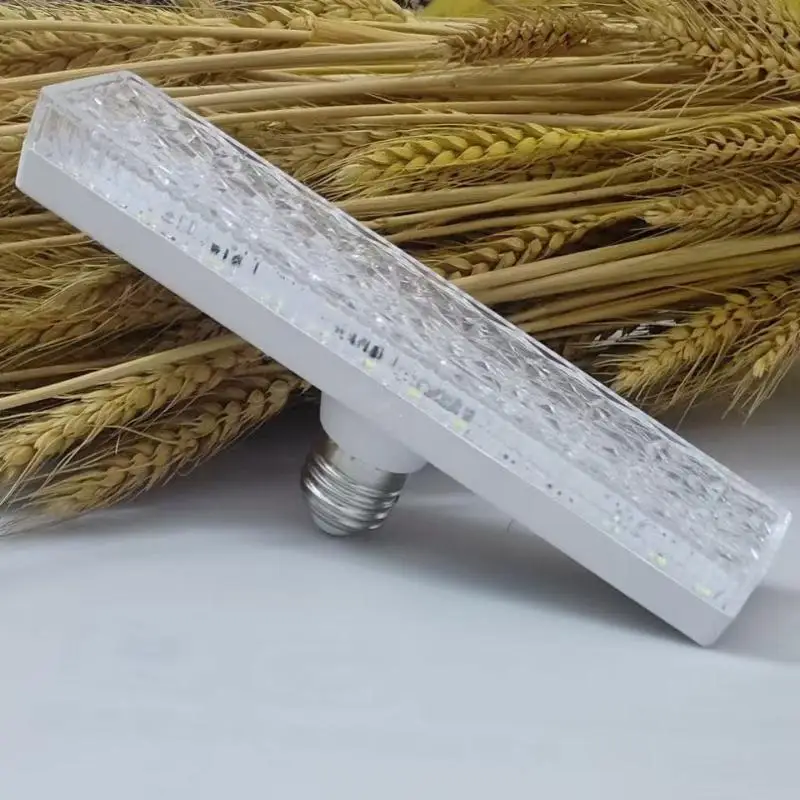 E27 LED Lamp Strip Tube Lighting AC220V 40/80W 6500K Bulbs Adjustable Direction 360° Indoor White Long Crystal Bulb