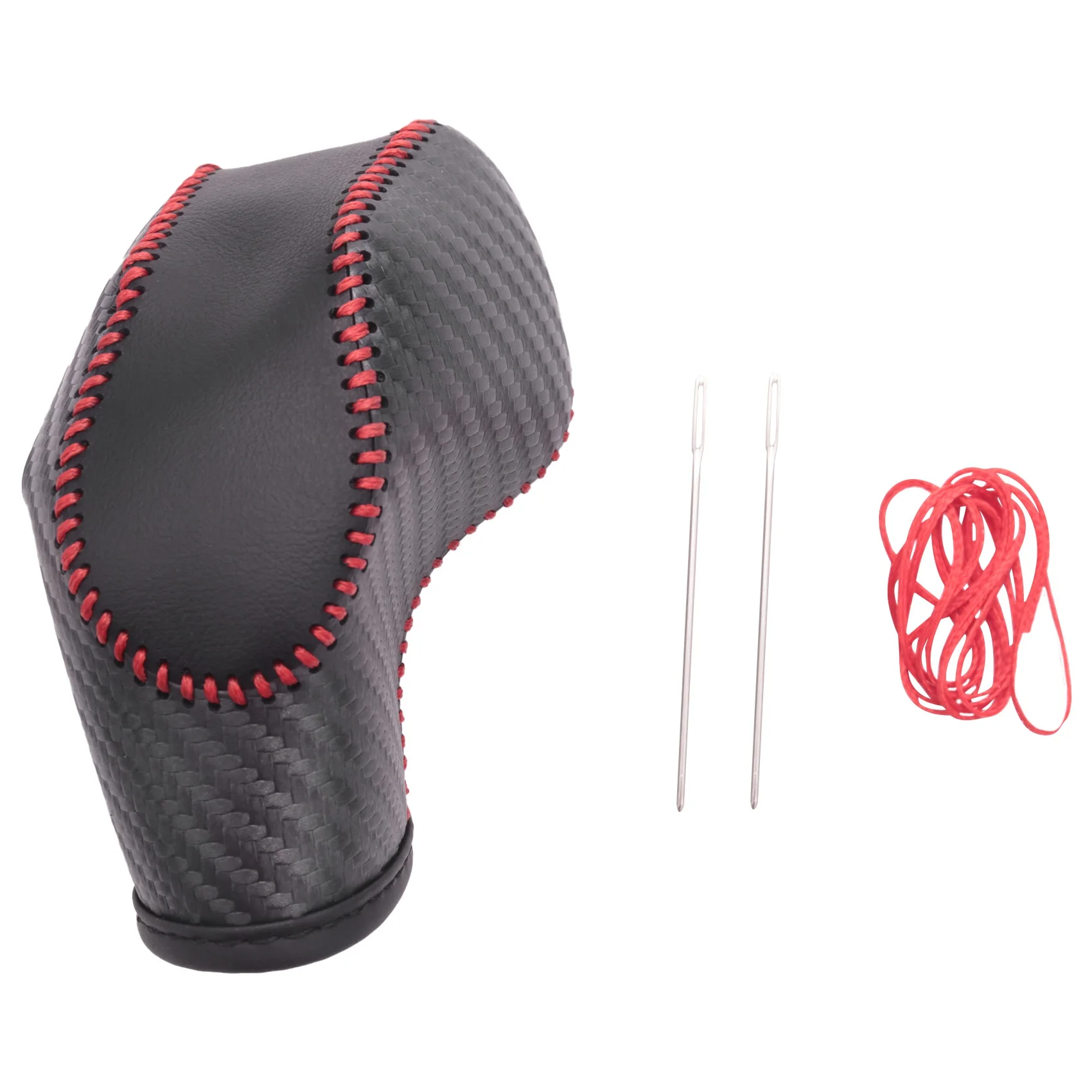 AU33-Car PU Carbon Look Gear Shift Knob Cover For Ford Ecosport Escape / Fusion /C-Max Energi Wagon / Fiesta / Focus