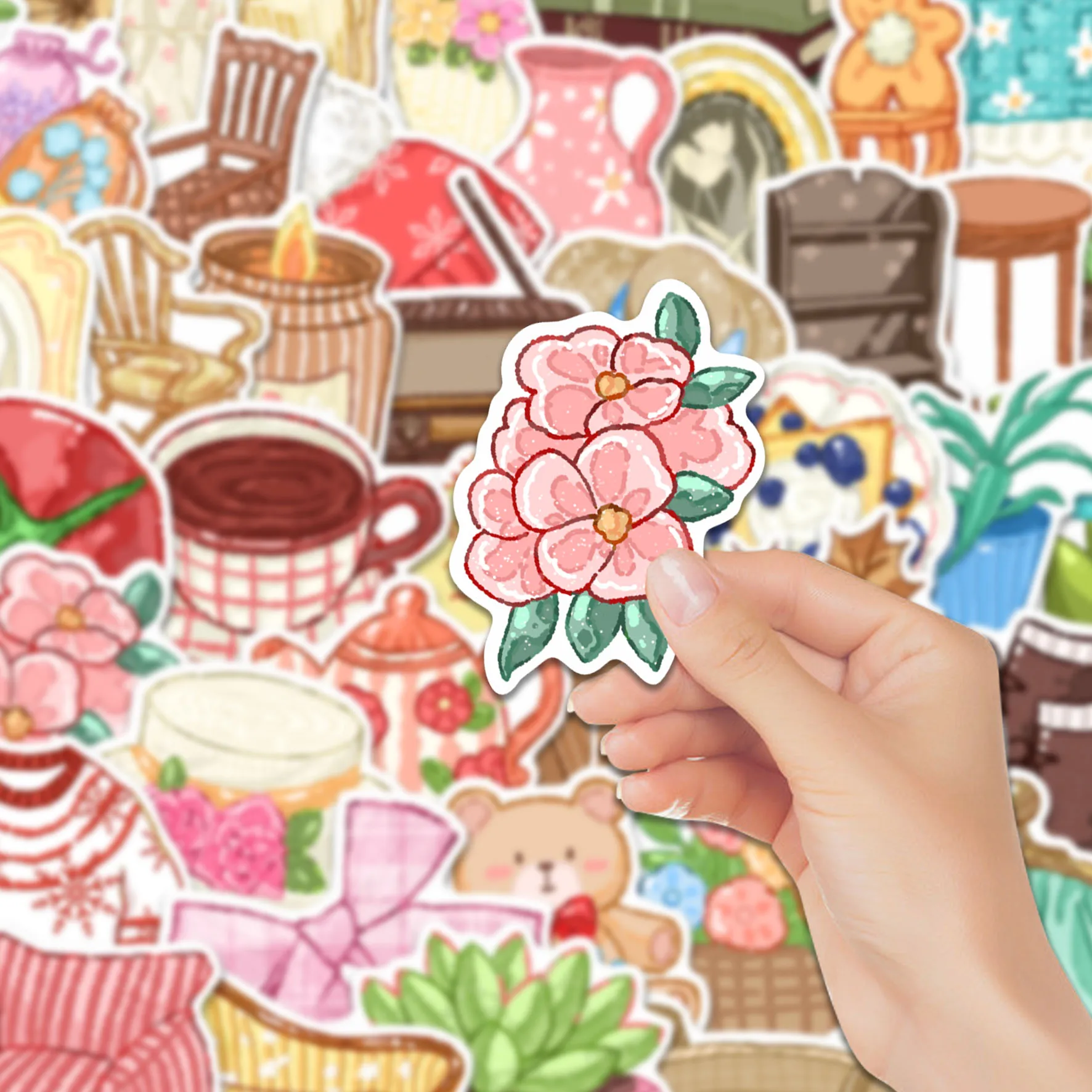 50pcs Fairy Tale Small Things Stickers Pack, Waterproof Vinyl Decals for Laptop, Scrapbook & Phone, Great for Fairy Tale & Dream