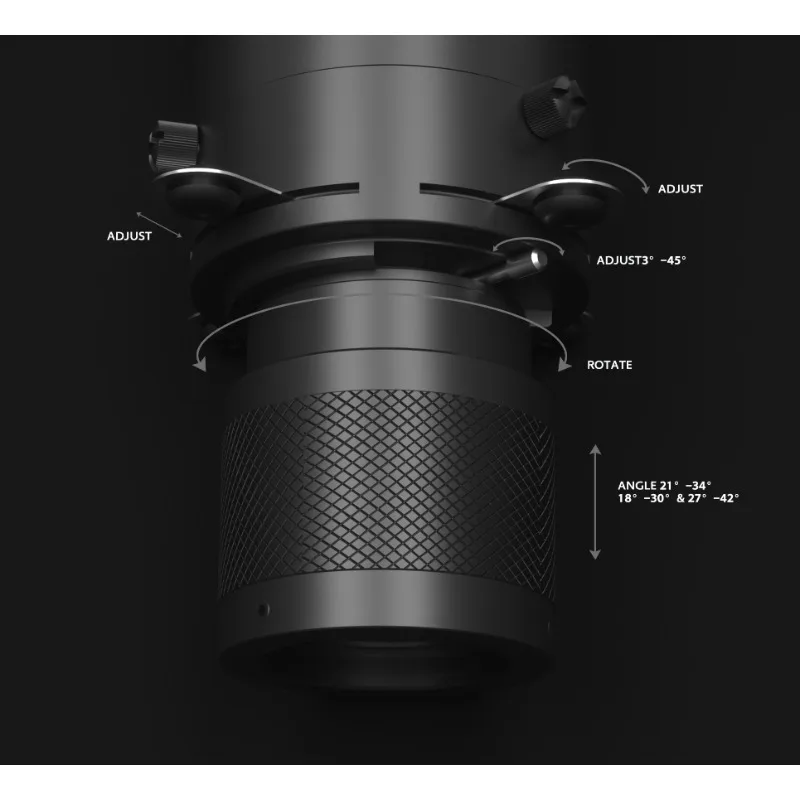 Blendfreie 10-W-Diodenschienenleuchte
