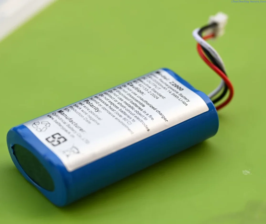 ALLCCX 7.4V 2000mAh Rechargeable Lithium Battery for Laser Particle Counter Microcomputer Dust Concentration Tester Z2000