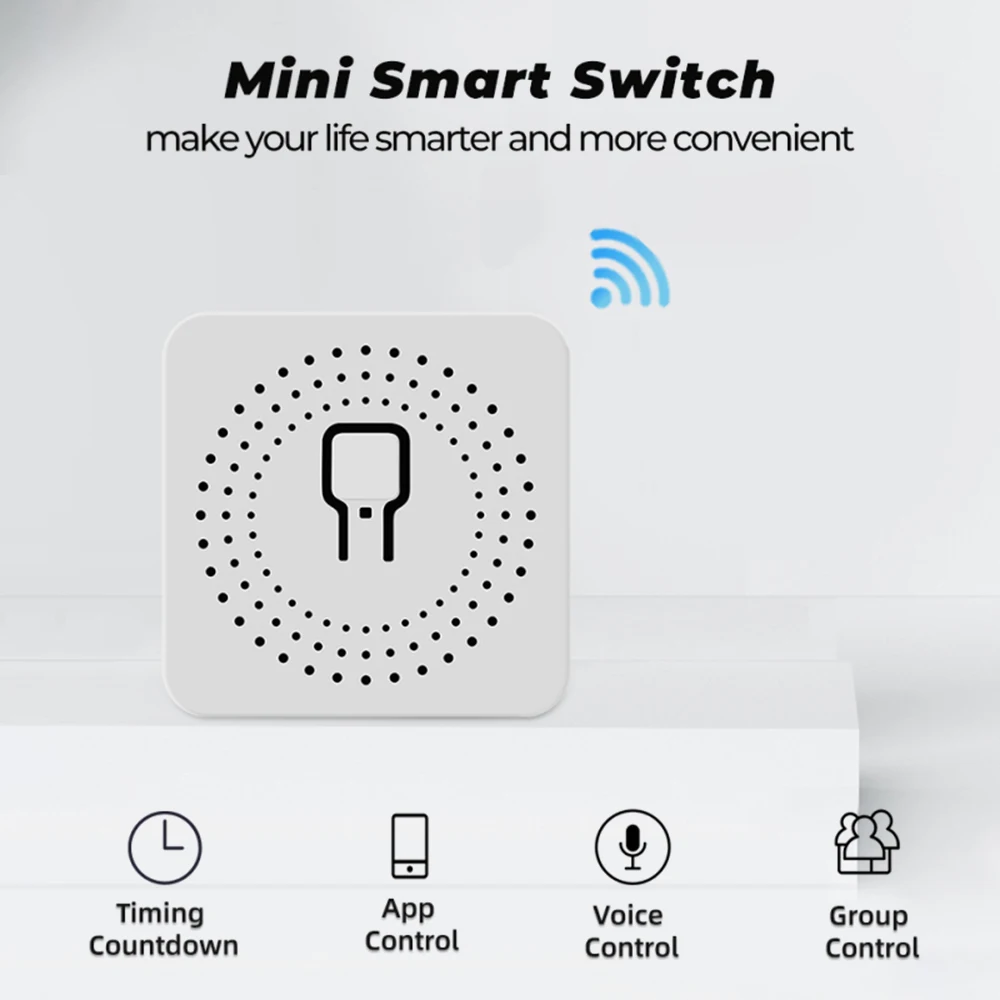 16A Mini Smart Switch eWeLink App Smart Home Automation WiFi ZigBee Breaker Relay Module Works with Alice Alexa Google Sber