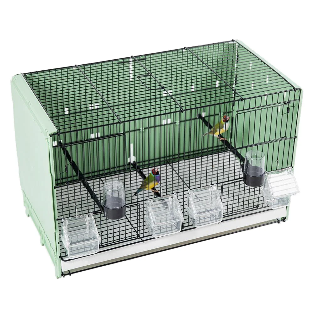 Factory Direct Wholesale Hot Sale Luxury Iron Steel Birds Cage 60*32*38cm Stackable Breeding Bird Cage