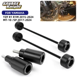 MT-10 Frame Slider Front Rear Axle Wheel Crash Sliders For Yamaha YZF R1 R1M R1S MT10 /SP 2015-2025 YZF-R1 Swingarm Spool Stand