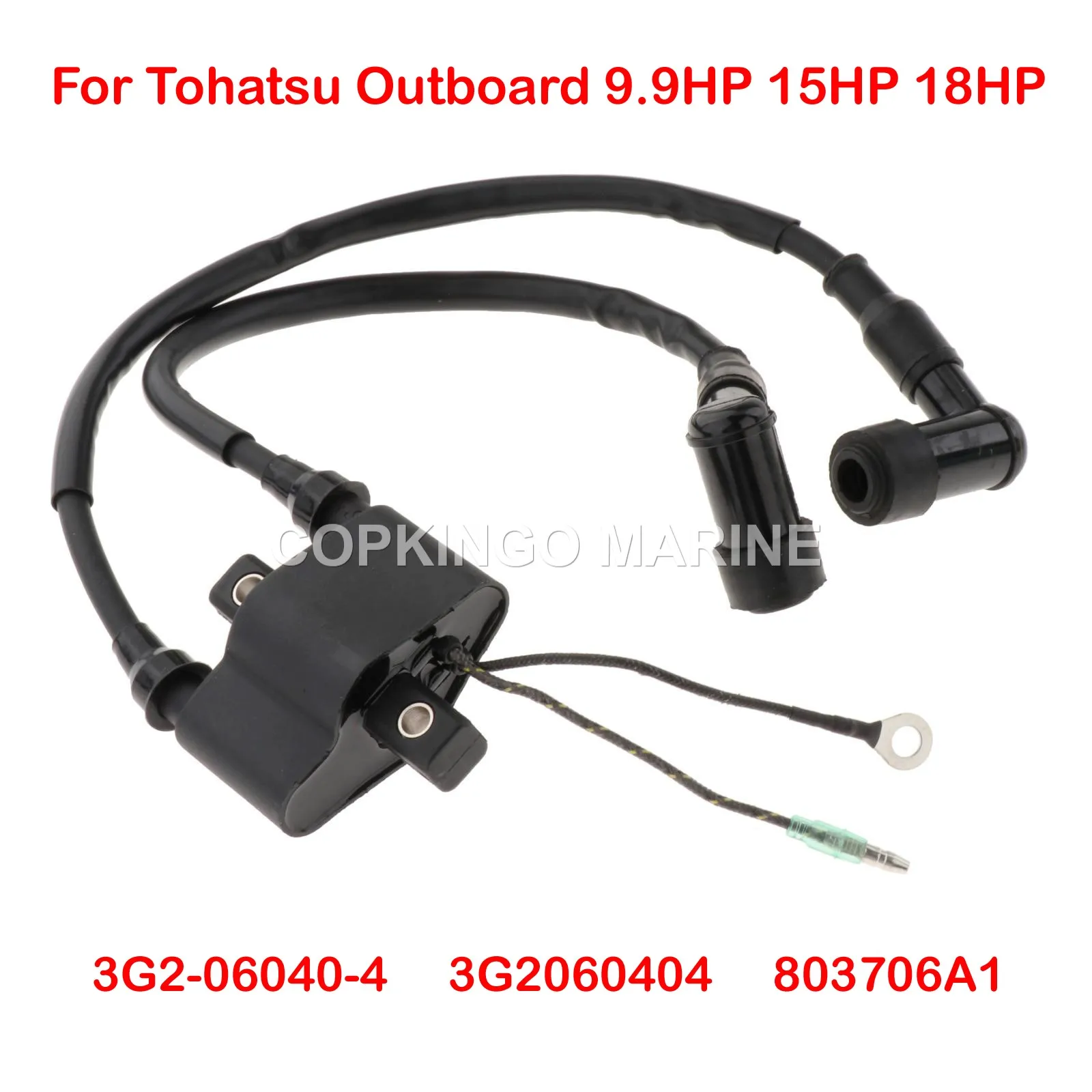 

Boat Ignition Coil For TOHATSU Outboard Engine 9.9HP 15HP 18HP 3G2-06040-4 803706A1