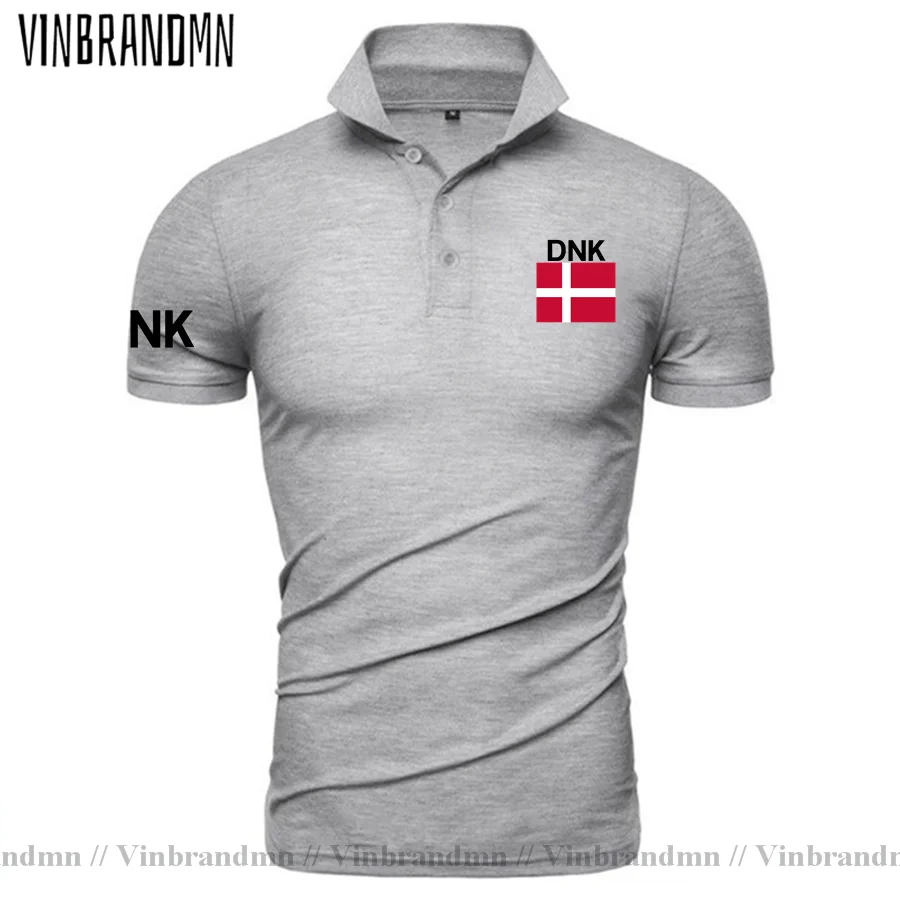 Denmark Danish Polo shirts Men Short Sleeve Classic Brands Printed For Country Pure Cotton Nation Team Flag New Danmark DK DNK