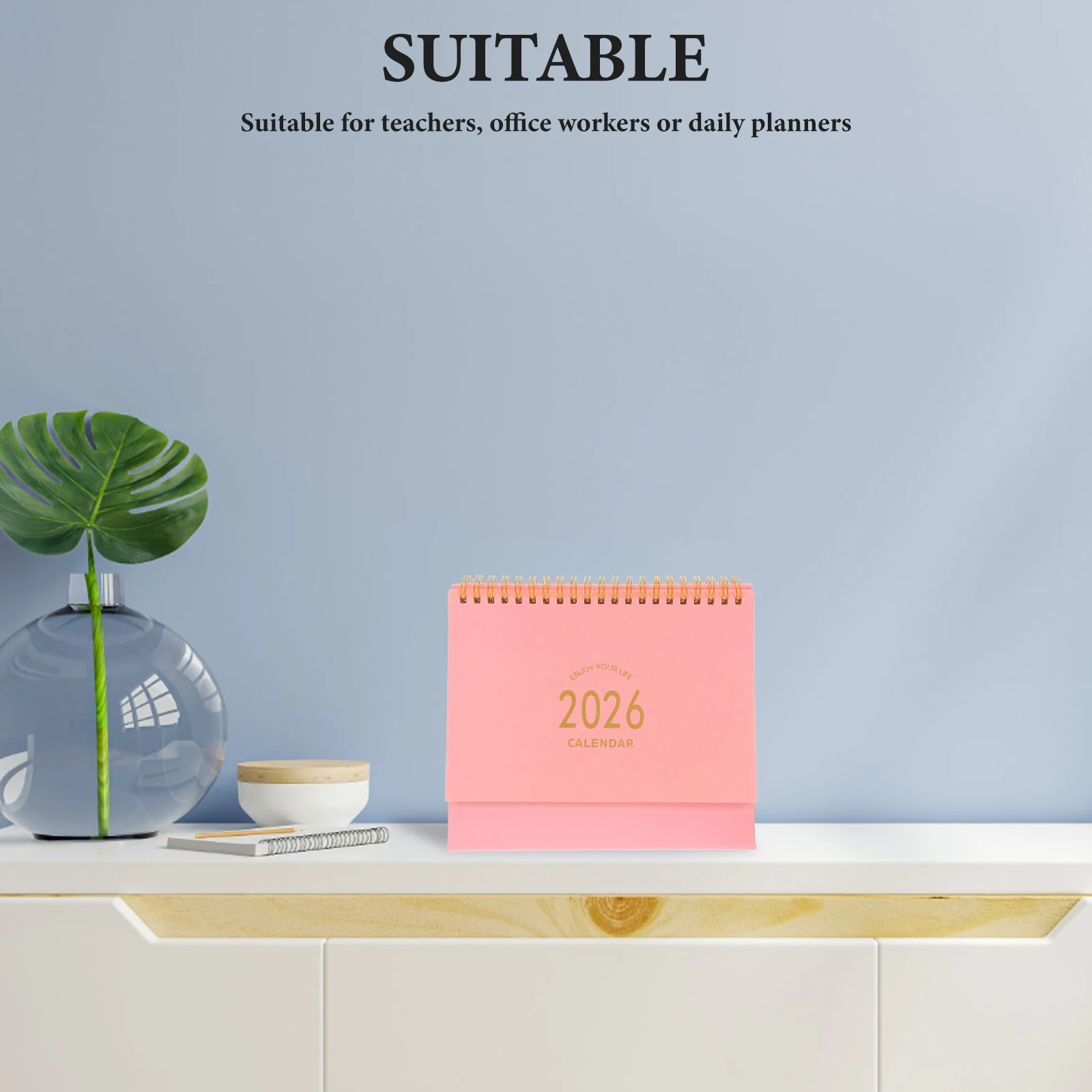 

1 Pcs 2025-2026 Daily Desk Calendar: Modern Mini Flip Calendar - Ideal For Teachers Office Workers And Everyday Planning