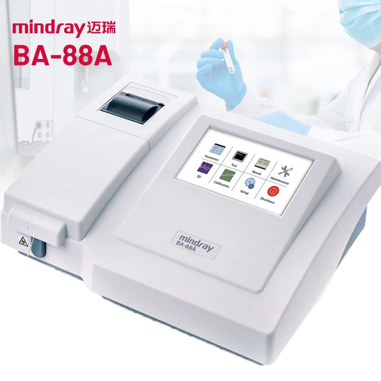 

Mindray Semi-automatic Chemistry Analyzer BA-88A Test Machine Portable Clinical Semi Auto Chemistry Analyzer