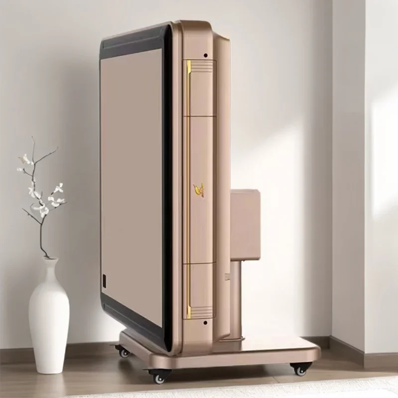 Mahjong machine automatic folding mahjong table dining table dual-purpose four-port machine electric heating household