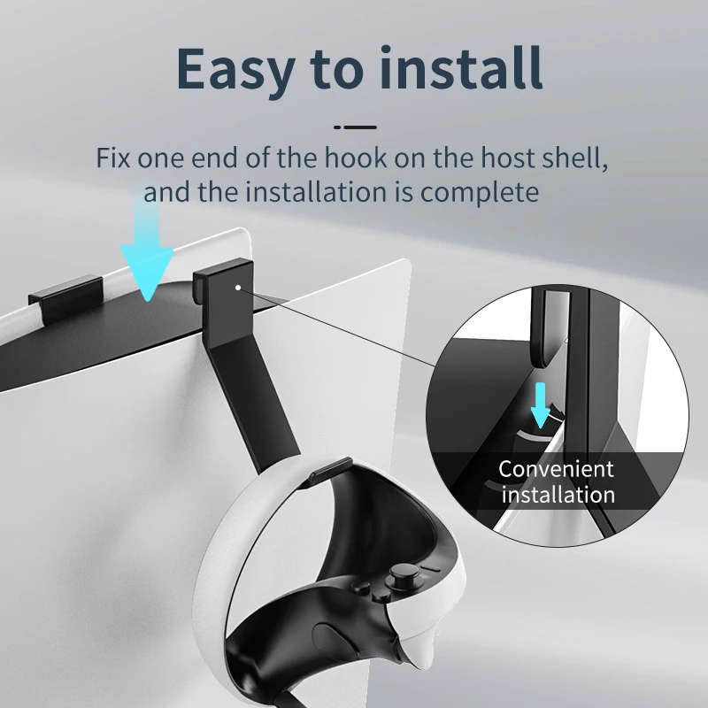 Kit dudukan pengisi daya untuk konsol PS5 dudukan braket Headset kabel pengisi daya untuk aksesori pengisian pengontrol PS5 VR2 untuk PS VR2