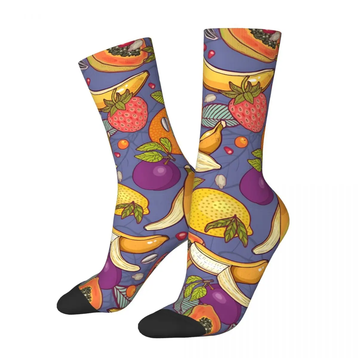 Crazy compression Tropical Dream Sock for Men Harajuku Seamless Pattern Crew Sock Novelty