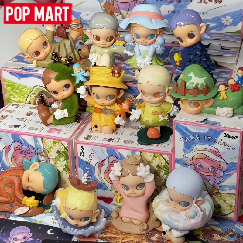 

POP MART Original Zsiga Take It Slow Series Blind Box Mystery Box Guess Bag Sorpresa Girl Anime Figures Model Girl Festival Gift