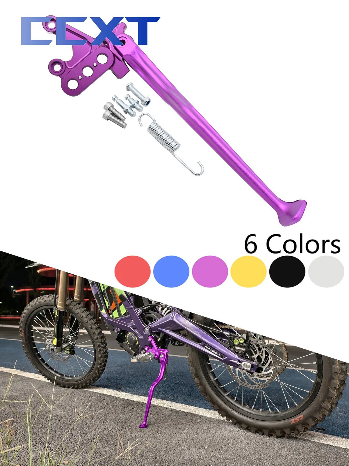 AliExpress NONE Electric Bike Motorcycle Parking Rack Assembly Side Stand Footrest Bracket For Surron Sur-Ron Light Bee & Light Bee X Universal