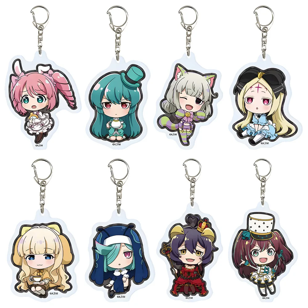 Gushing over Magical Girls character Hanabishi Haruka Tenkawa Kaoruko Sister Gigant cute Anime Toy figures Acrylic keychain gift