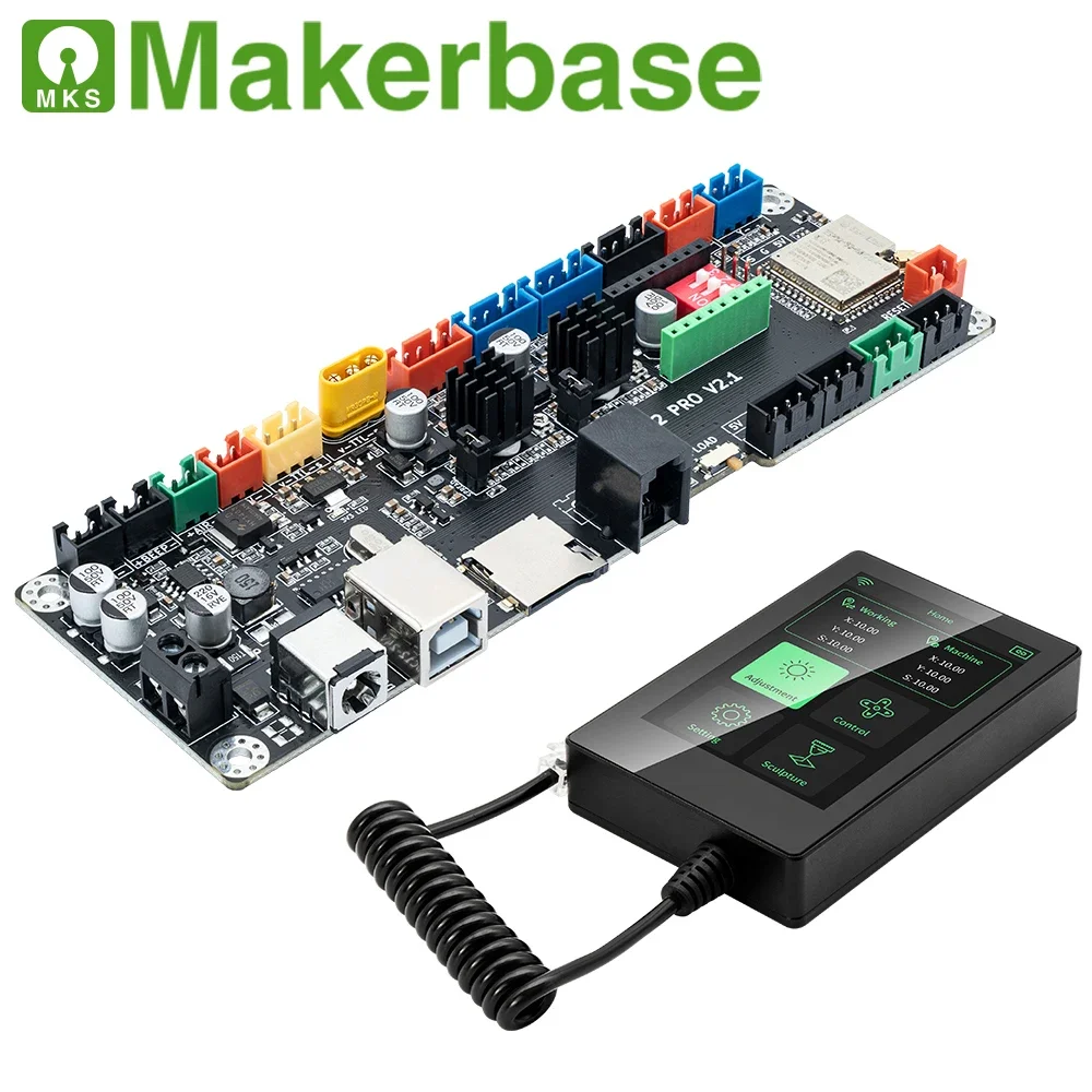 בקר Makerbase MKS LS ESP32 PRO ללוח אם WIFI Bluetooth מסך מגע TMC2209 נהג עבור מכונת חריטה בלייזר CNC