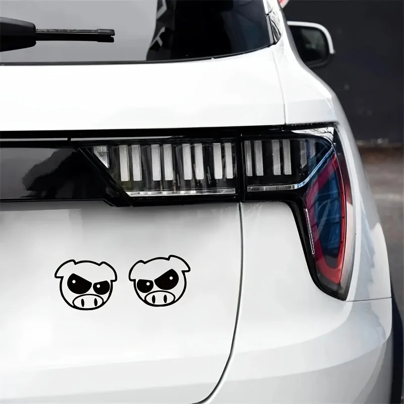 

Helmet Sticker 1 Pair Pig Vinyl Car Sticker Flat Motorcycle Sticker
