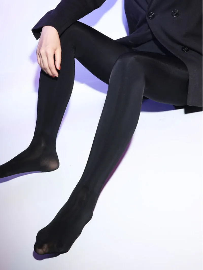 2024 Autumn/Winter Thickened High Waist Comfort Warmth Pantyhose Men\'s Naked Leg Artifact Large Size High Elastic Leggings W6FK