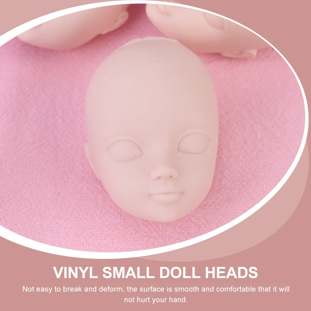 

20Pcs Creative Small Heads DIY Decoration Practice Makeup Repair Parts Miniature Craft Supplies Handmade Practice Makeup Tool