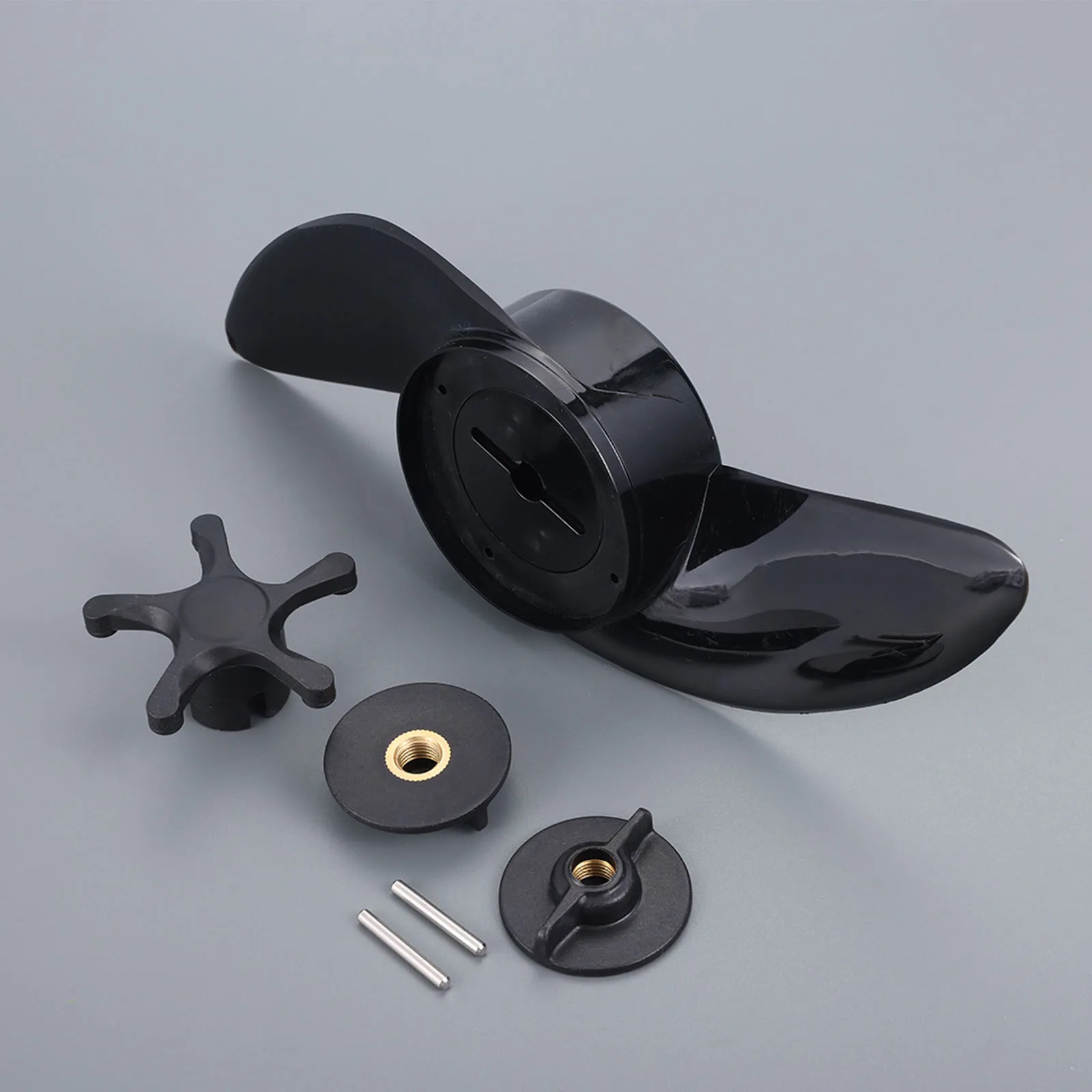Plastic 2-Blade Propeller Electric Outboard Motor Prop for Boat Kayak Canoe Fishing Raft Dinghy for 28lb, 30lb and 34lb Motors