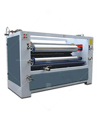 Woodworking Glue Coating Machine Single Or Double Side Gluing Roller Spreader Machinery