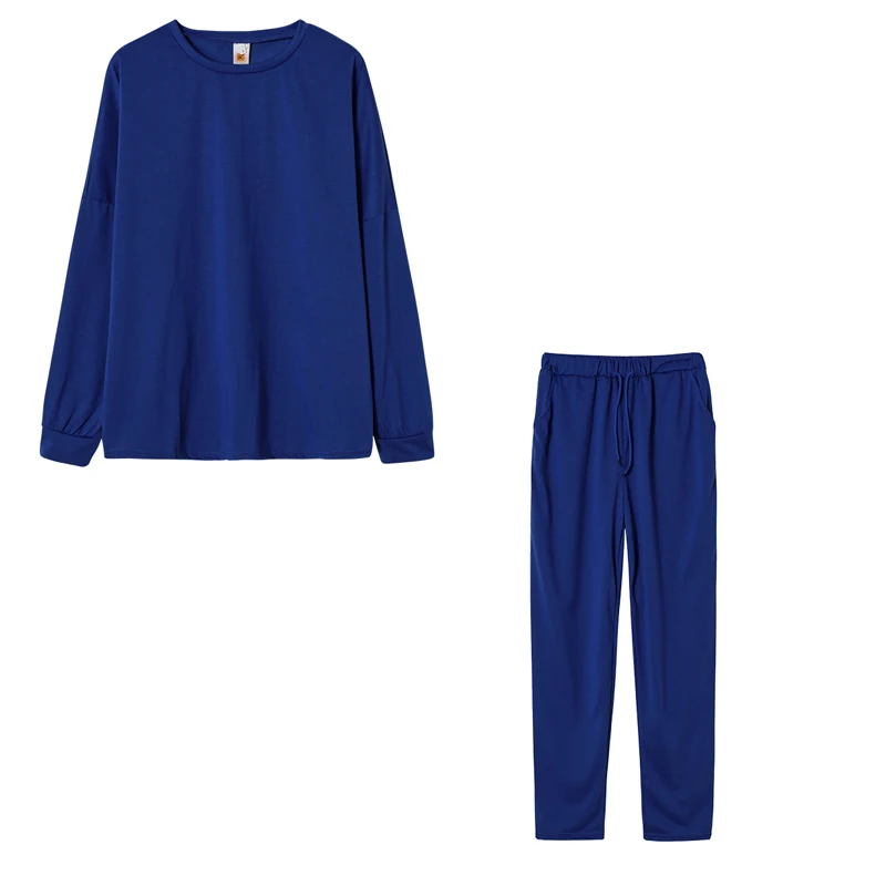 Herbst-Langarmhose für Damen Locker Lässig Einfarbig Bequeme Passform Neuer Stil Anzug – Detail 20