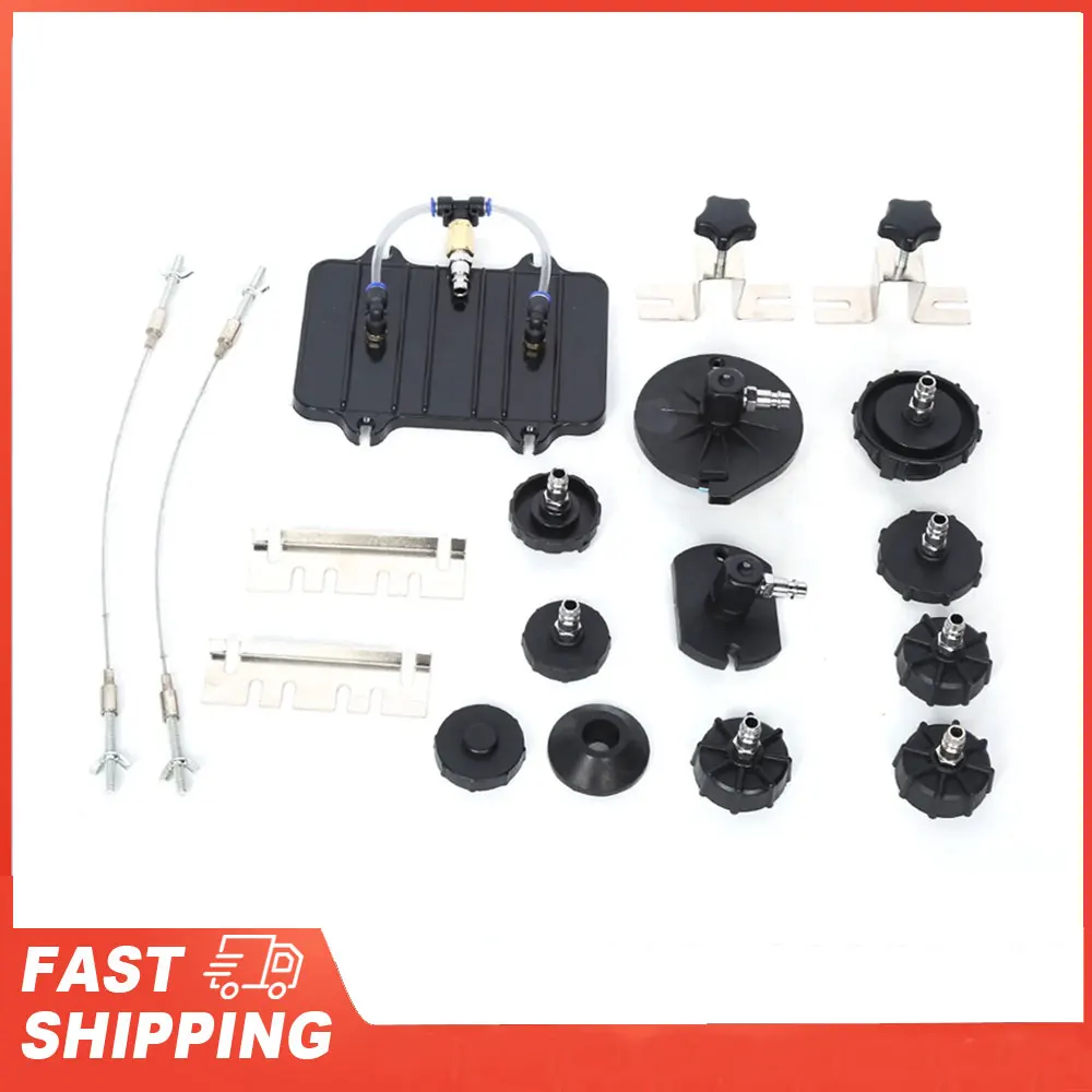 

13pcs/Set Steel Quick Connection for Most Compressed Air Brake Bleeder Adapter of Vehicles Brake Bleeder Adapter Bleeder Adapter