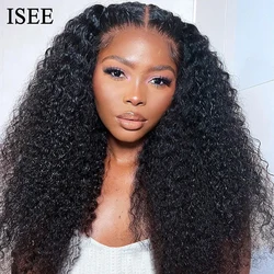 ISEE HAIR V Part Wig Human Hair Wigs For Women Curly Hair No Leave Out Side Part Wig Human Hair Mongolian Kinky Curly Wig