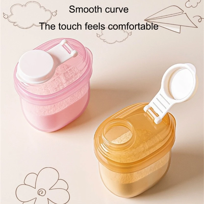 Baby Food Grade Powder Organizer Portable Container Smooth Interior 90ml Capacity Leak Proof Feeding Solution