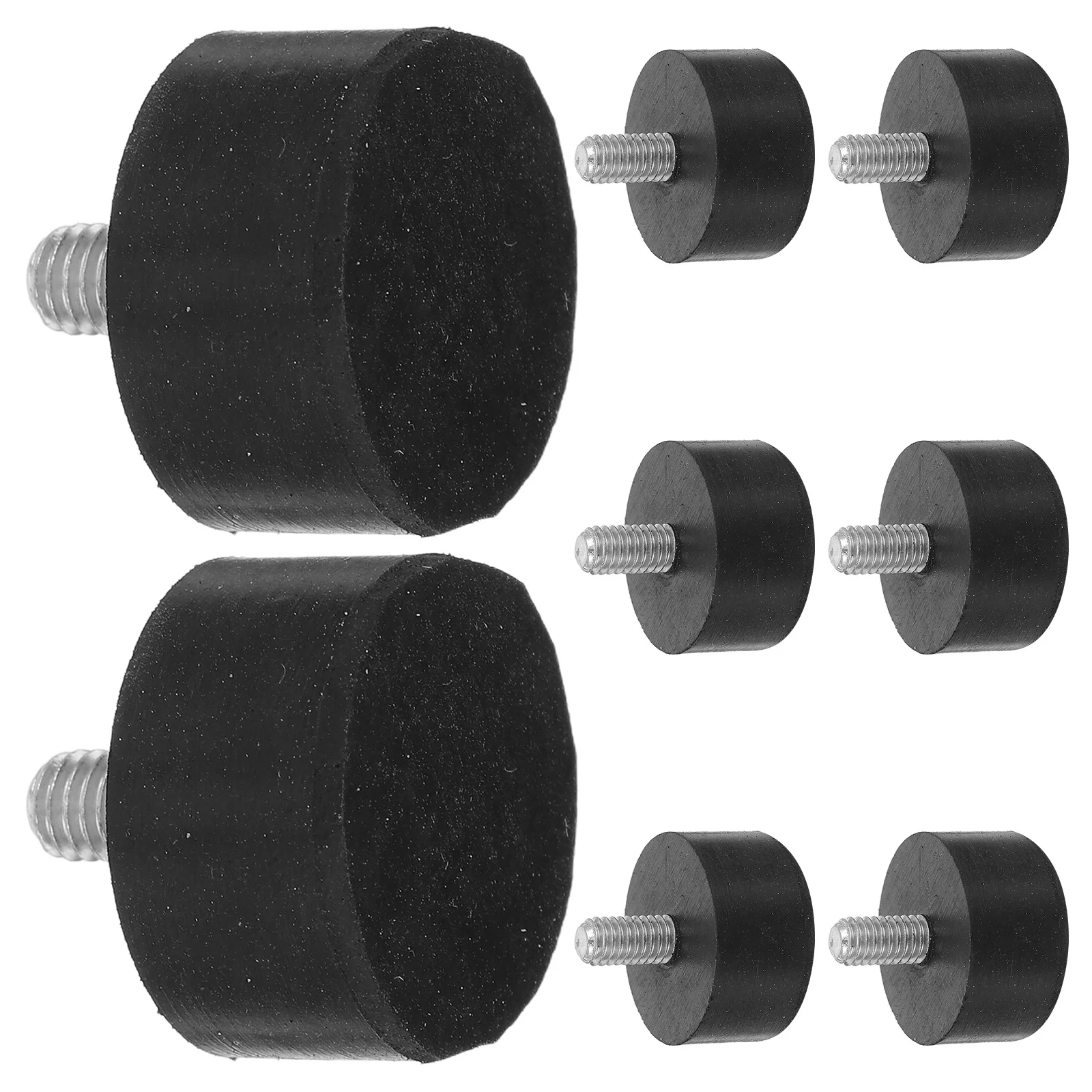 

8Pcs Adjustable Leveling Feet with M6 Screw Fit High Elasticity Rubber Pads for Furniture Stability on Hard Floors