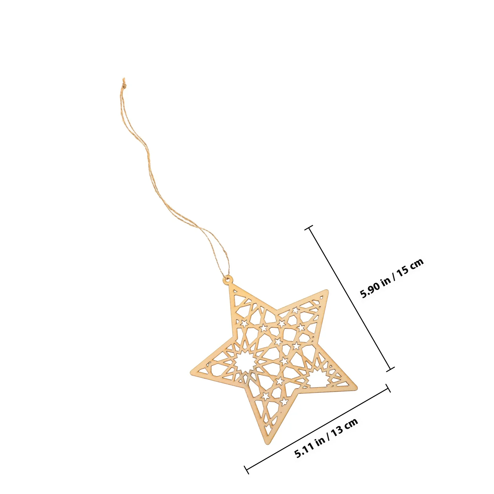 11Pcs Creative Home Decor Wooden Slices Unfinished DIY Craft Cutouts for Holiday Party Hanging Ornament Wood Chips Embellishment