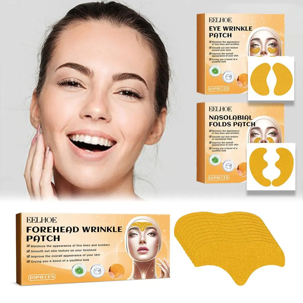 Forehead Wrinkle Patches Smooth Fine Lines And Wrinkles Hydrolyzed Made Skin Protect Ingredients Natural Of Collagen Patch