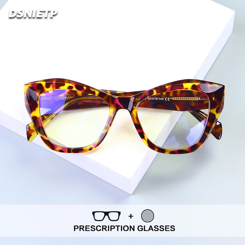 

ISLINO Vintage Anti Blue Light Reading Glasses Women Cat Eyes Photochromic Optical Prescription Glasses Myopia Hyperopia Eyewear