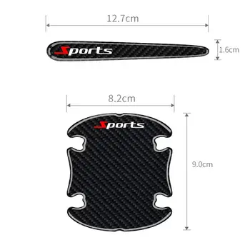 ks samolepka na kliku dveří auta s ochranou proti poškrábání z uhlíkových vláken, chránič kliky dveří auta, ochrana proti poškrábání barvy, dekorativní kryt 10 nejlepší prodej Příslušenství k autu Toyota Vitz 2012 - №8