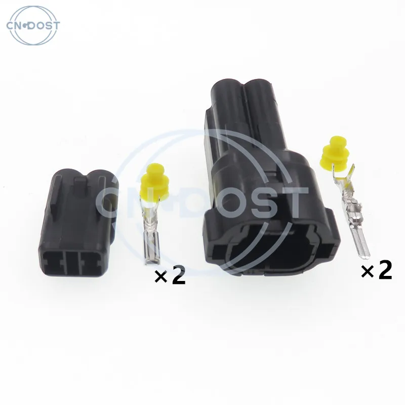 

Комплект из 2 разъемов для автомобильного радара заднего хода и датчика кислорода (6187-2802, 6180-2452) с 2 отверстиями, для подключения кабеля