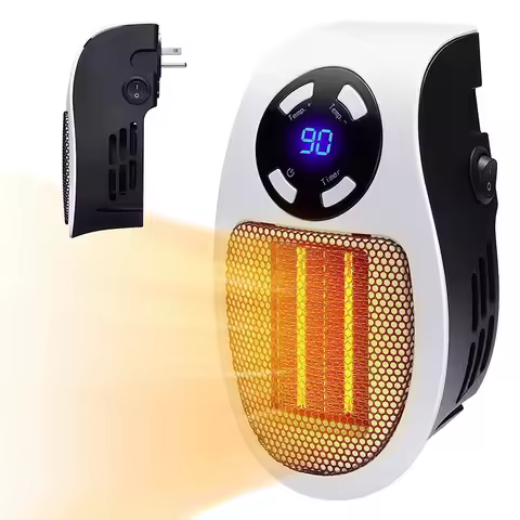 Portable Heater Electric Heater Plug In Wall Room Heater Home Appliance Heating Stove Mini Radiator Remote Warmer Machine