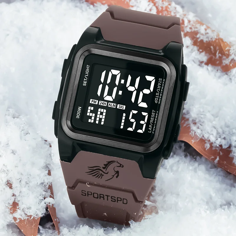 New Model Electronic Sports Watch for Men and Women, Trendy and Fashionable, with Luminous Display, Multifunctional, Ideal Gift for Valentine's Day, Easter, Halloween, Ramadan, Birthdays, Christmas, and for Friends - Suitable for Business or Casual Occasions
