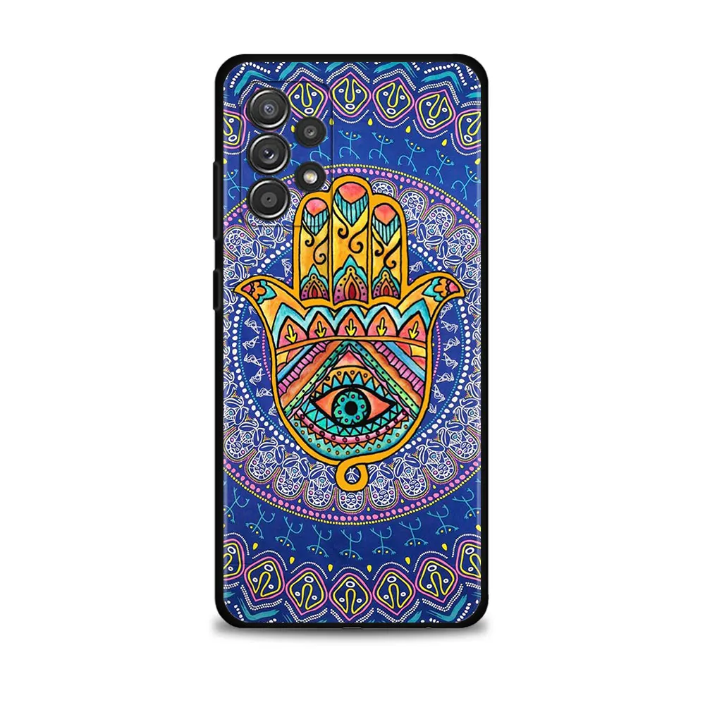 Blue Nazar Boncuğu Evil Eye Case For Samsung Galaxy A12 A52 A51 A13 A32 A21s A71 A31 A02s A30s A53 A72 A11 A73 Celular Funda