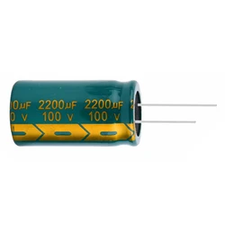 1pcs/lot 100v 2200UF aluminum electrolytic capacitor size 22*40 2200UF 20%
