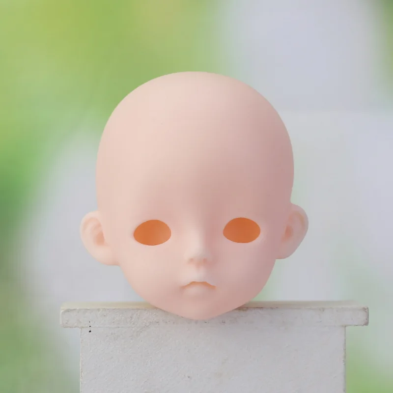 28cm Boy Doll Head Practice Makeup Toy for Girls 1/6 Bjd Doll Head Accessories with Eyes No Makeup  Not Include Body