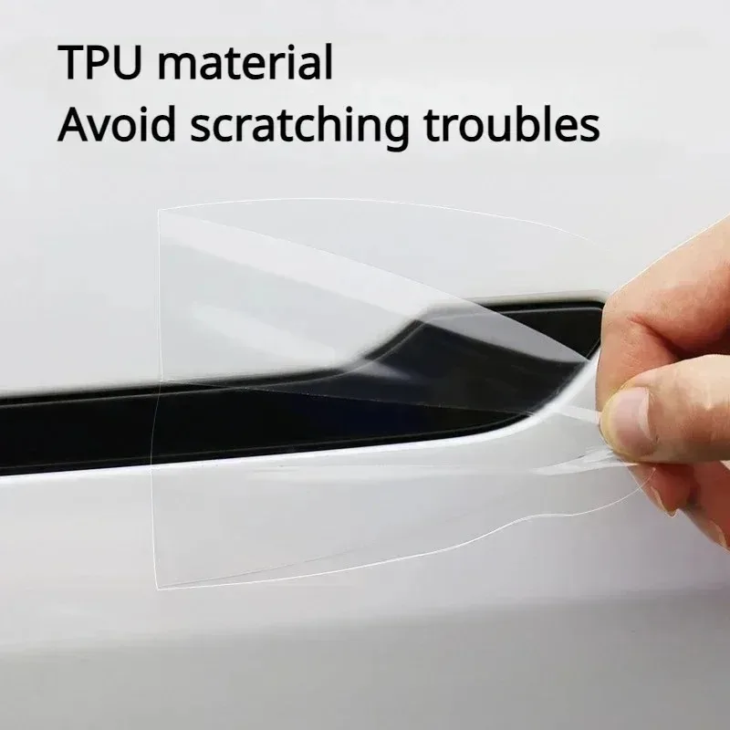 Türgriff-Kratzschutzfolie für Tesla Model 3 Model Y 2017-2025 TPU Transparente Schutzfolien Dekorative Schutzfolie – Detail 5