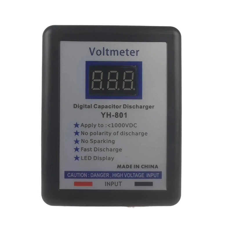 Condensador Digital AT64 800V probador de voltaje descargador rápido herramienta de descarga de alto voltios pantalla de reparación electrónica Matenance A