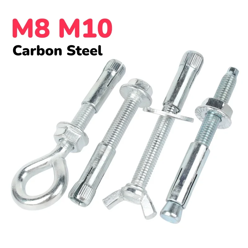 M8 M10 Galvanised Carbon Steel Ring/Butterfly/Hook/Round Shaped Expansion Screw Removable For Fence Installation