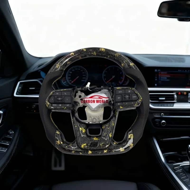 

Forged Carbon Fiber Sports Steering Wheel for Toyota Land Cruiser LC200 LC300 Prado 120 150 200 LC79 LC70 LC76 FJ70 FJ79 FJ200